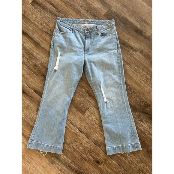 Kimes Ranch Denim - Kimes Ranch distressed boho western  women's flare Jennifer Jeans size 16/30